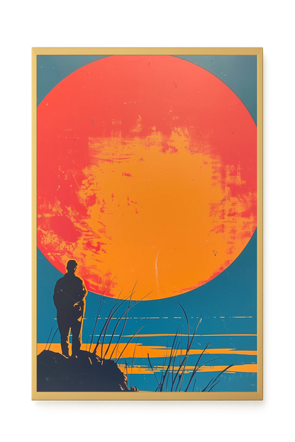 Sunset Solitude Canvas Wall Art