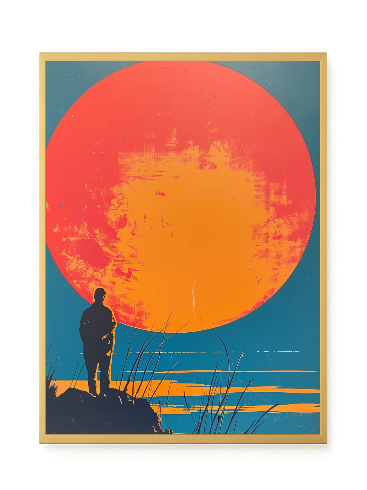 Sunset Solitude Canvas Wall Art