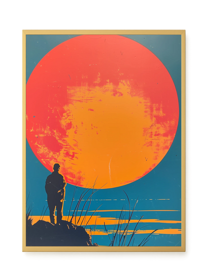 Sunset Solitude Canvas Wall Art