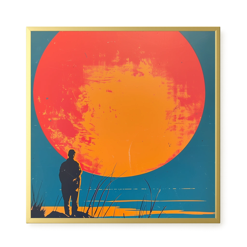 Sunset Solitude Canvas Wall Art