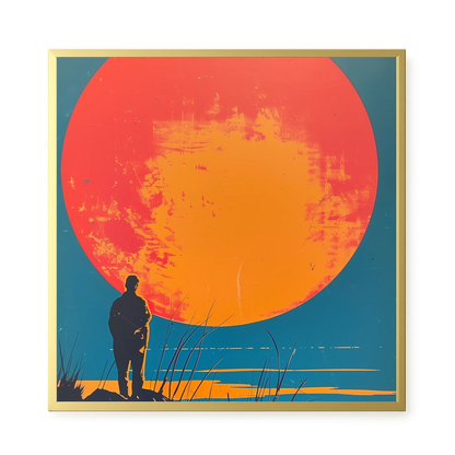 Sunset Solitude Canvas Wall Art