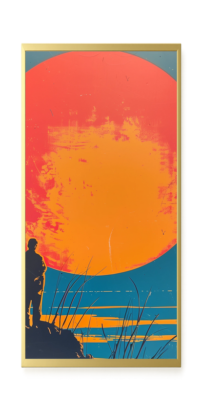Sunset Solitude Canvas Wall Art