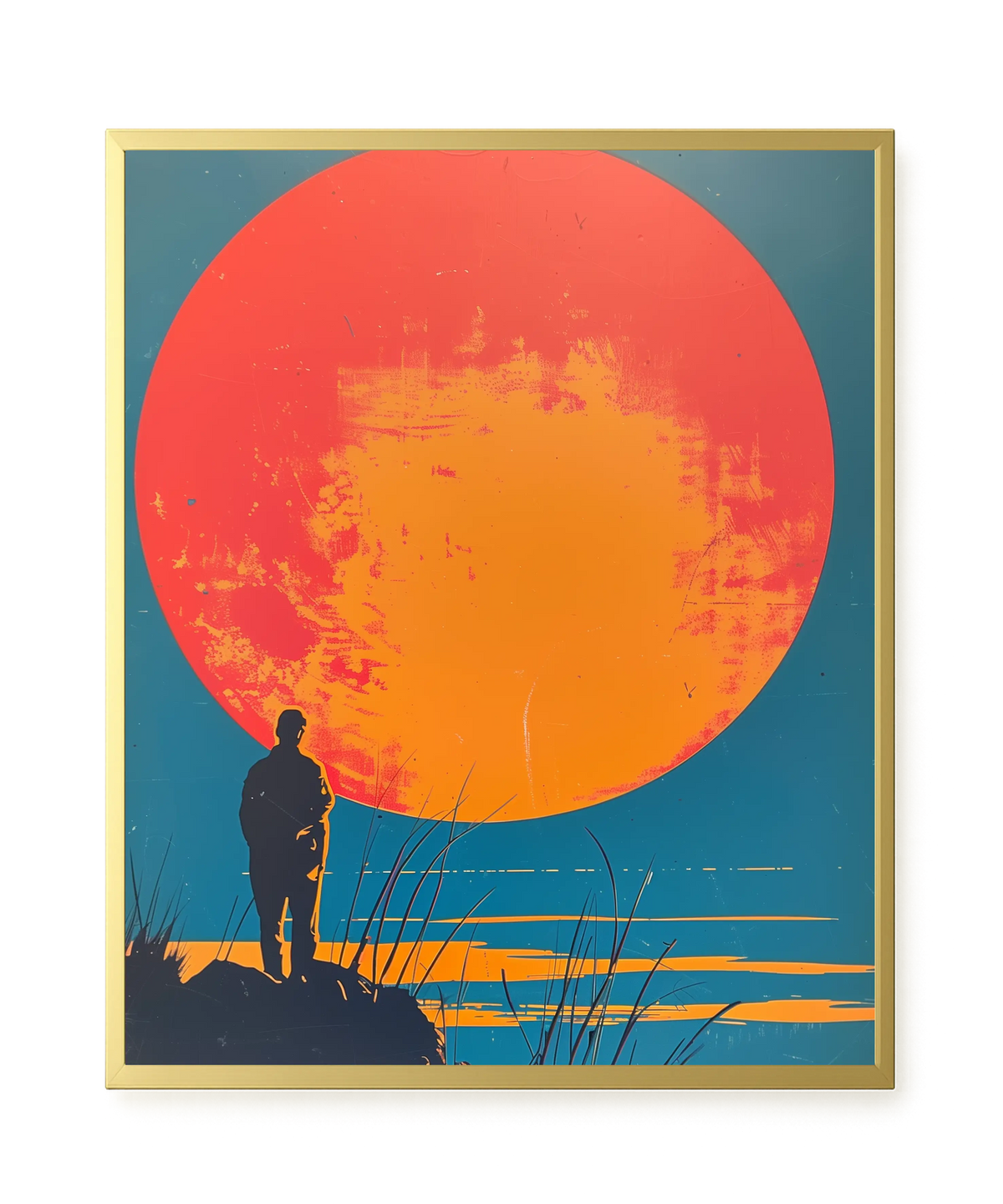 Sunset Solitude Canvas Wall Art