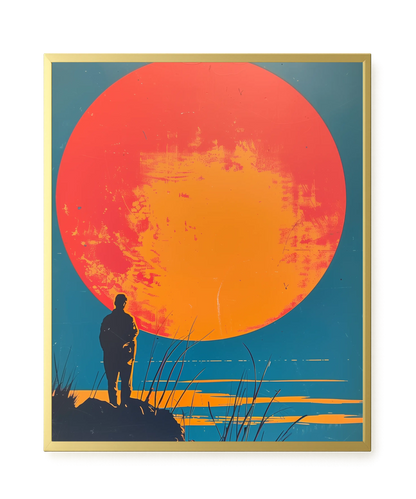 Sunset Solitude Canvas Wall Art