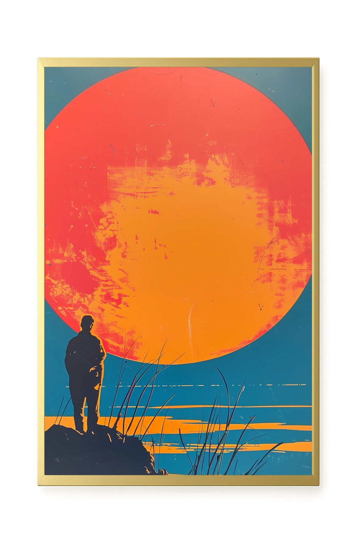Sunset Solitude Canvas Wall Art
