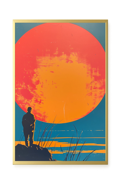 Sunset Solitude Canvas Wall Art