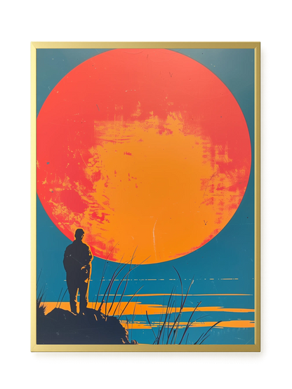 Sunset Solitude Canvas Wall Art