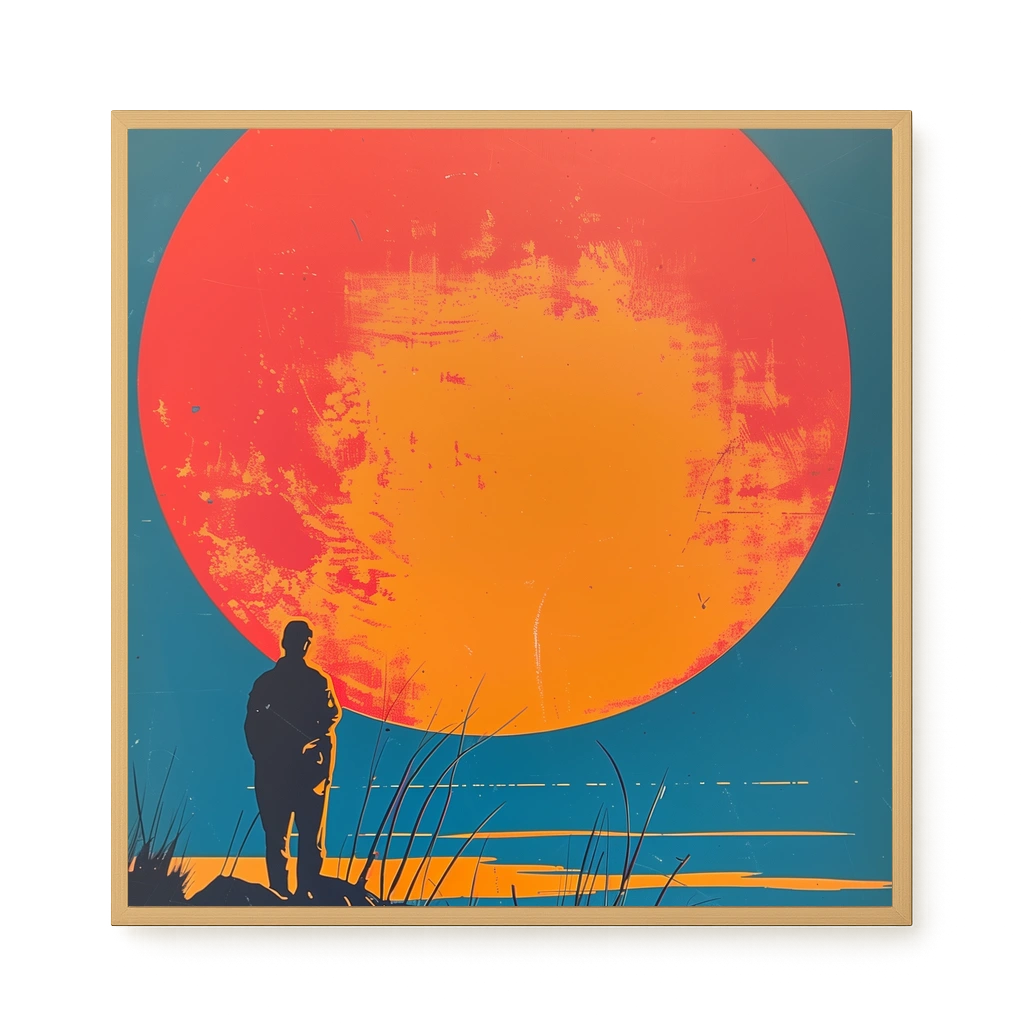 Sunset Solitude Canvas Wall Art