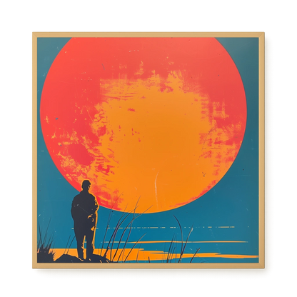 Sunset Solitude Canvas Wall Art