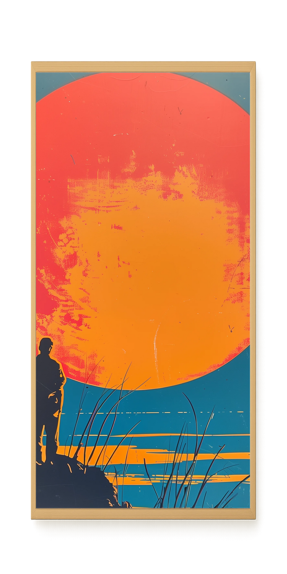 Sunset Solitude Canvas Wall Art