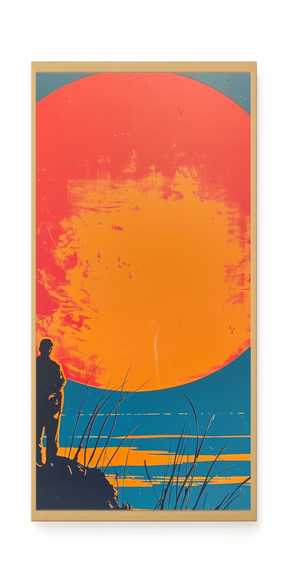 Sunset Solitude Canvas Wall Art