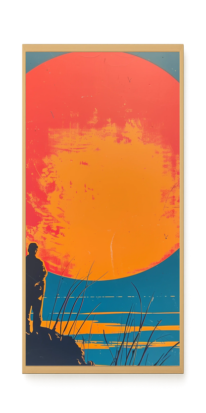 Sunset Solitude Canvas Wall Art