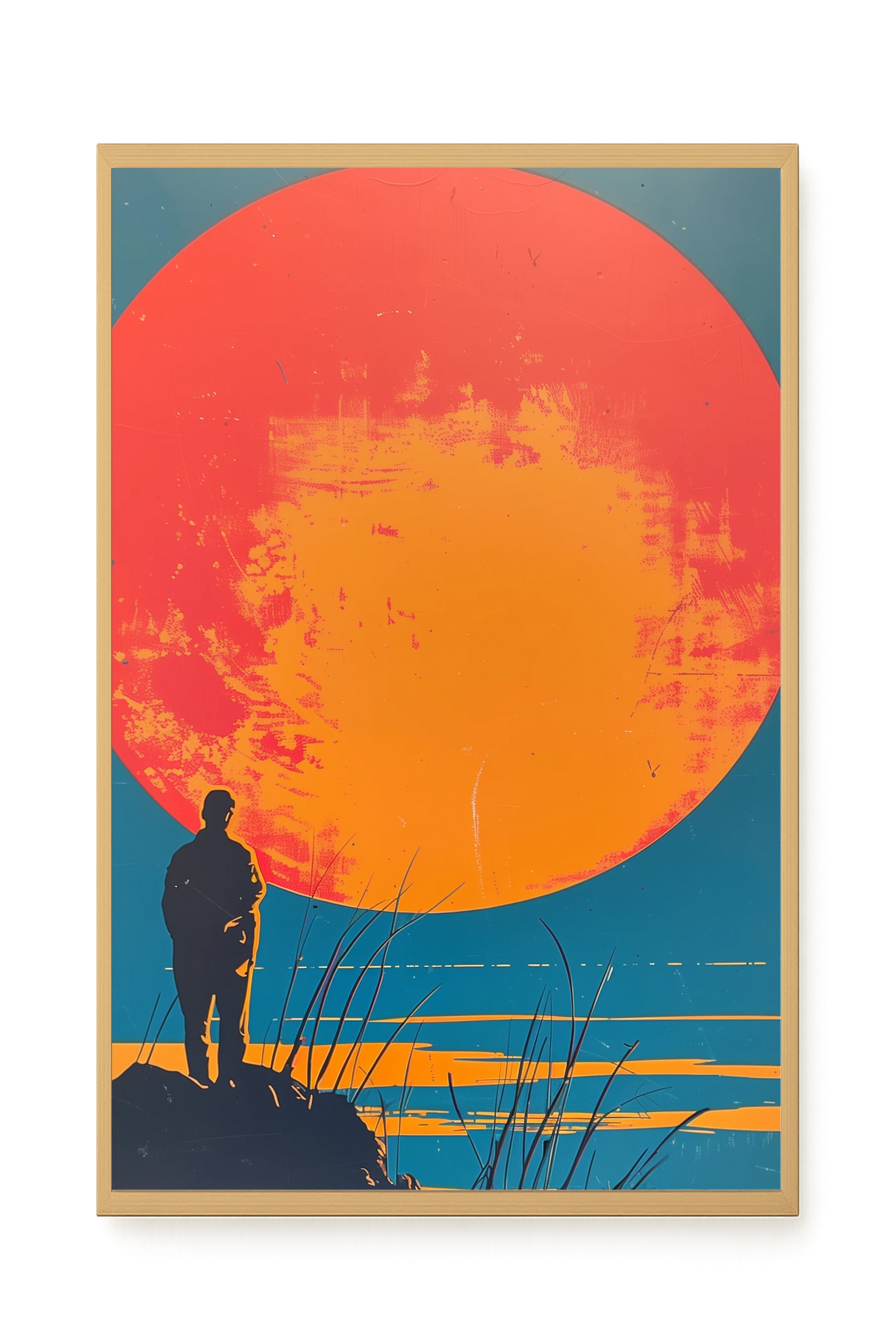 Sunset Solitude Canvas Wall Art