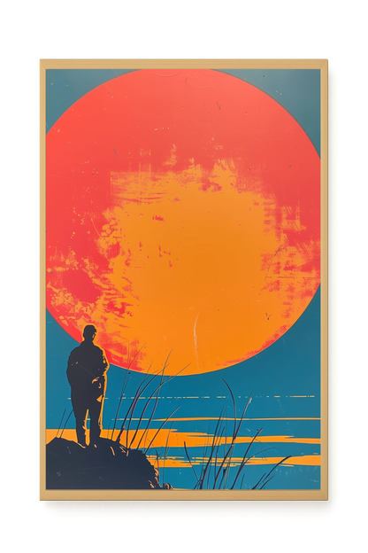 Sunset Solitude Canvas Wall Art