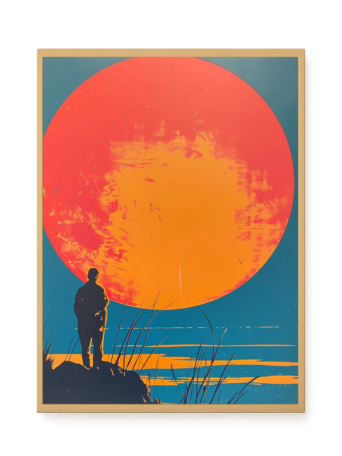 Sunset Solitude Canvas Wall Art