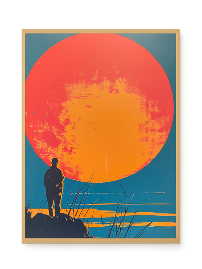 Sunset Solitude Canvas Wall Art