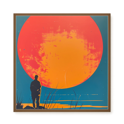 Sunset Solitude Canvas Wall Art