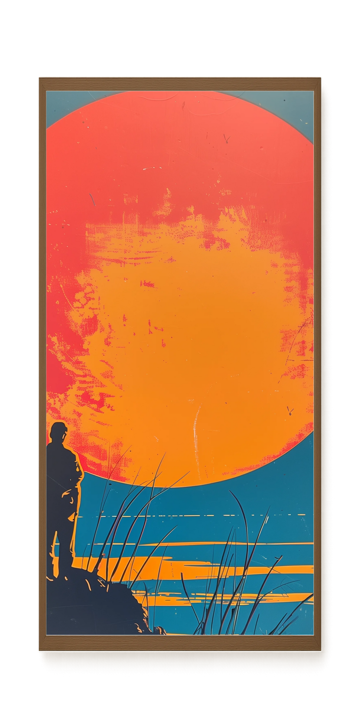 Sunset Solitude Canvas Wall Art