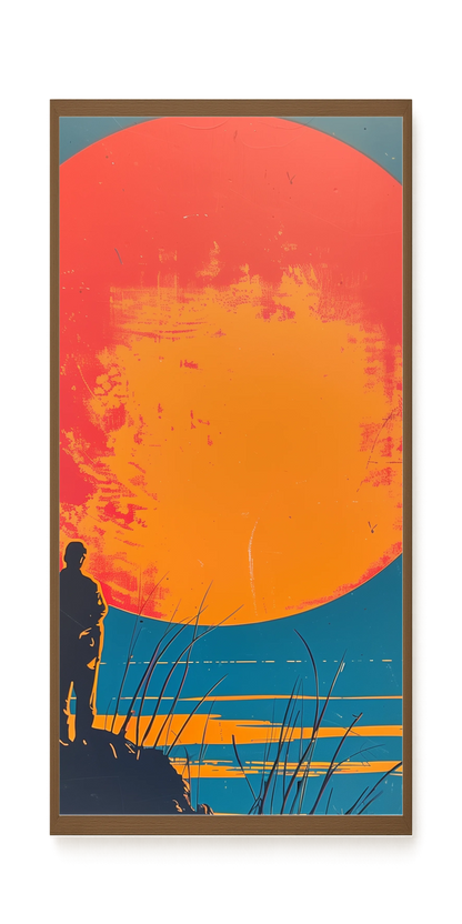 Sunset Solitude Canvas Wall Art