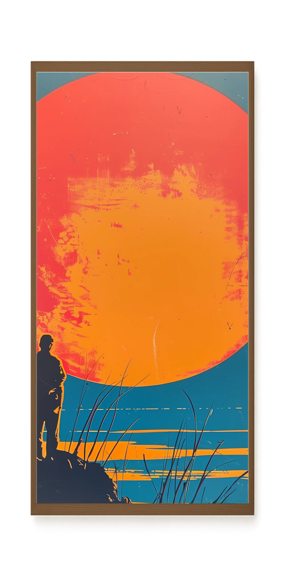 Sunset Solitude Canvas Wall Art