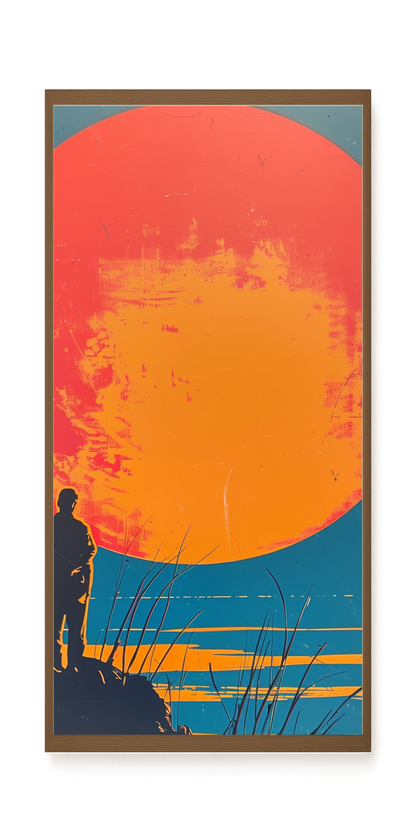 Sunset Solitude Canvas Wall Art