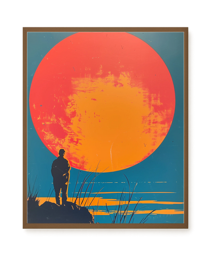 Sunset Solitude Canvas Wall Art