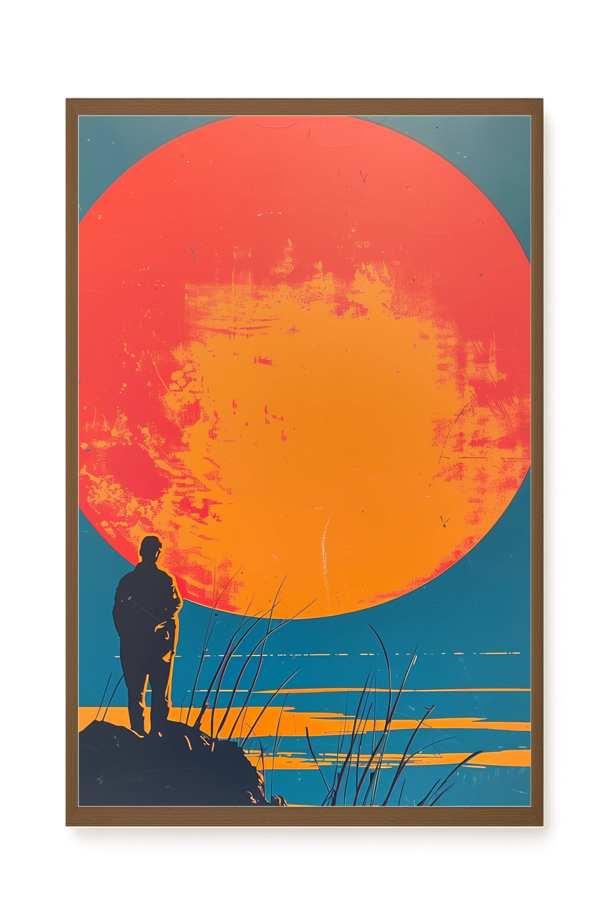 Sunset Solitude Canvas Wall Art