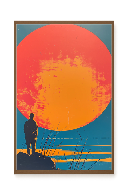 Sunset Solitude Canvas Wall Art