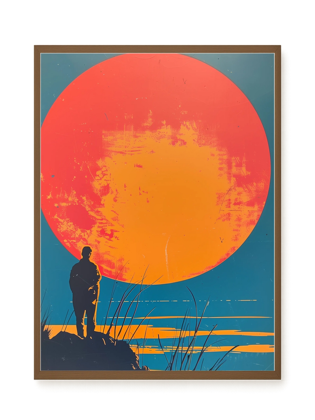 Sunset Solitude Canvas Wall Art