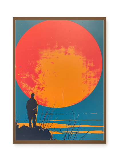 Sunset Solitude Canvas Wall Art