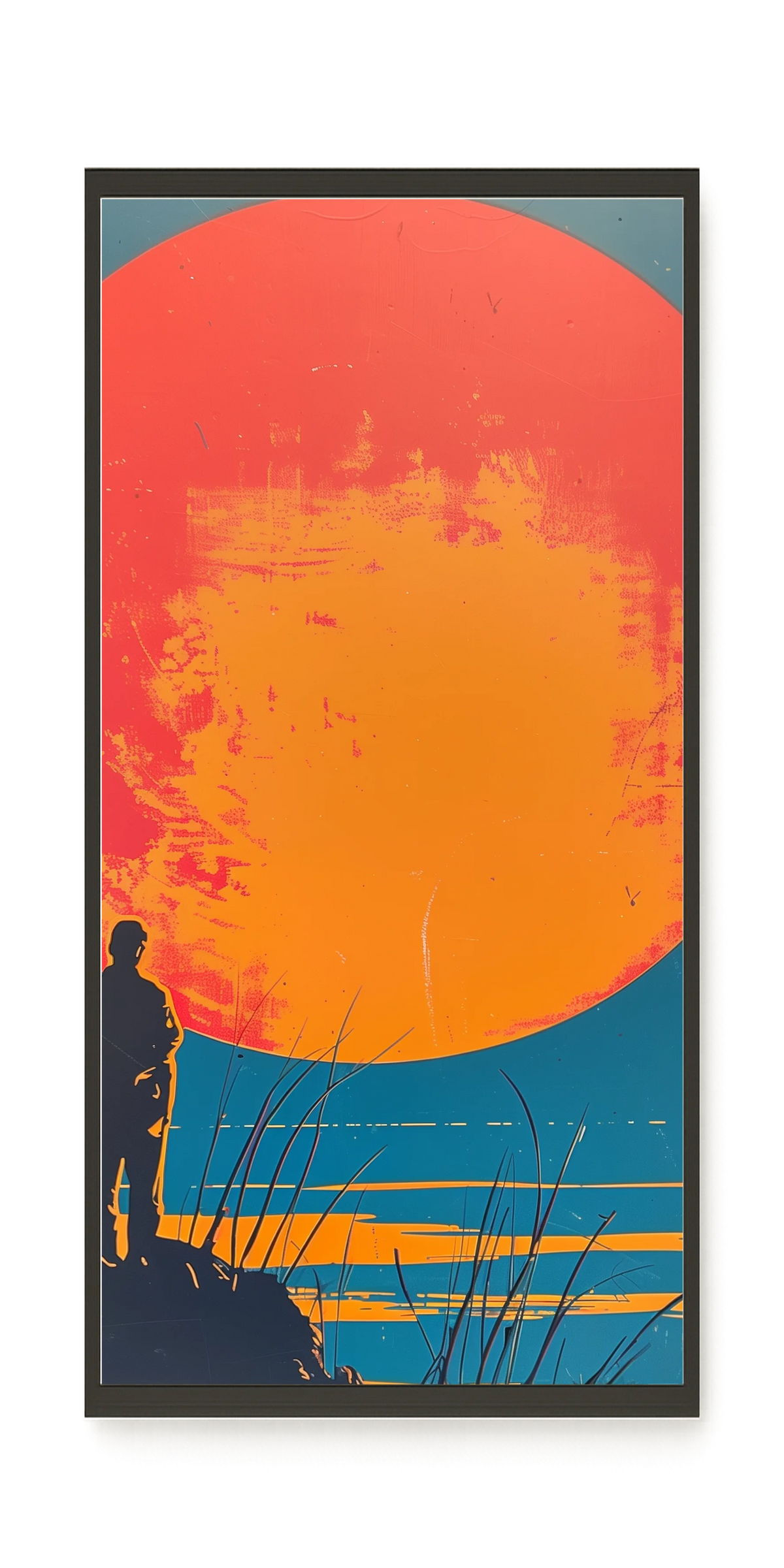 Sunset Solitude Canvas Wall Art