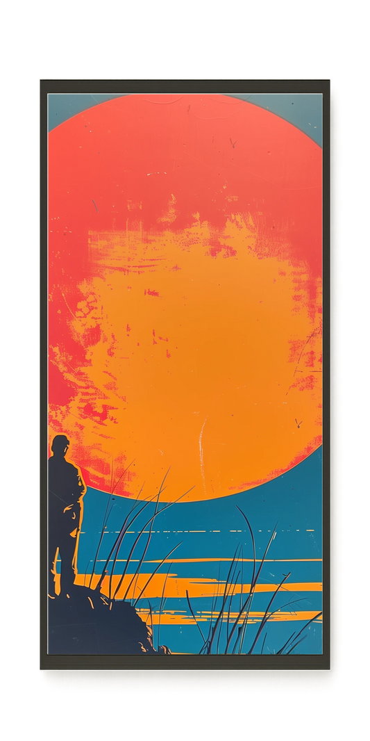 Sunset Solitude Canvas Wall Art