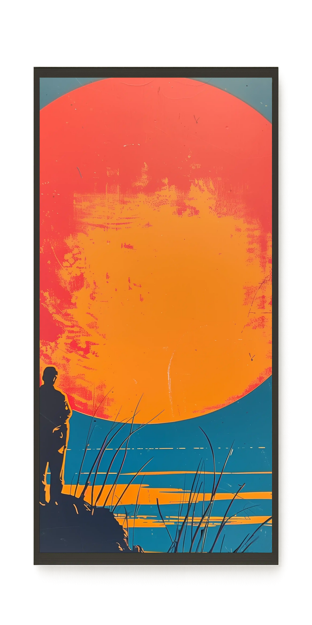 Sunset Solitude Canvas Wall Art