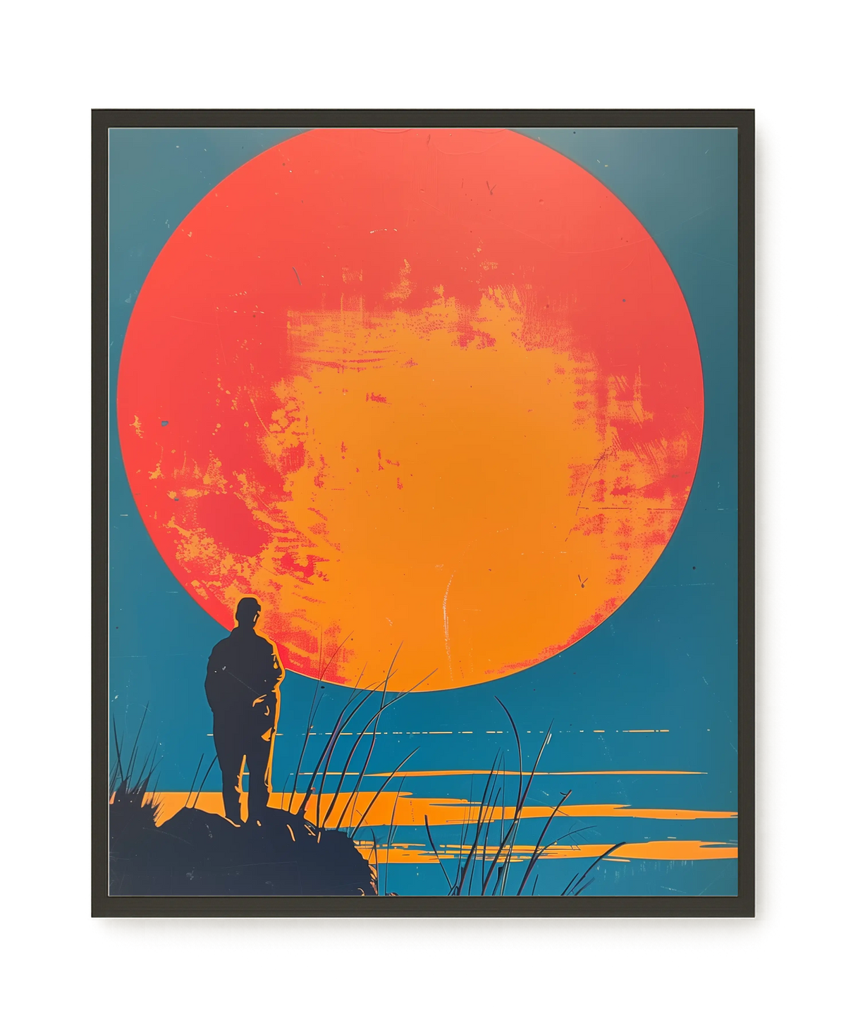 Sunset Solitude Canvas Wall Art