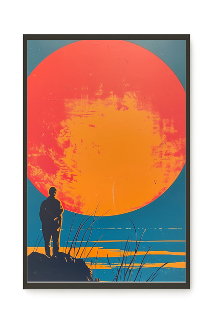 Sunset Solitude Canvas Wall Art