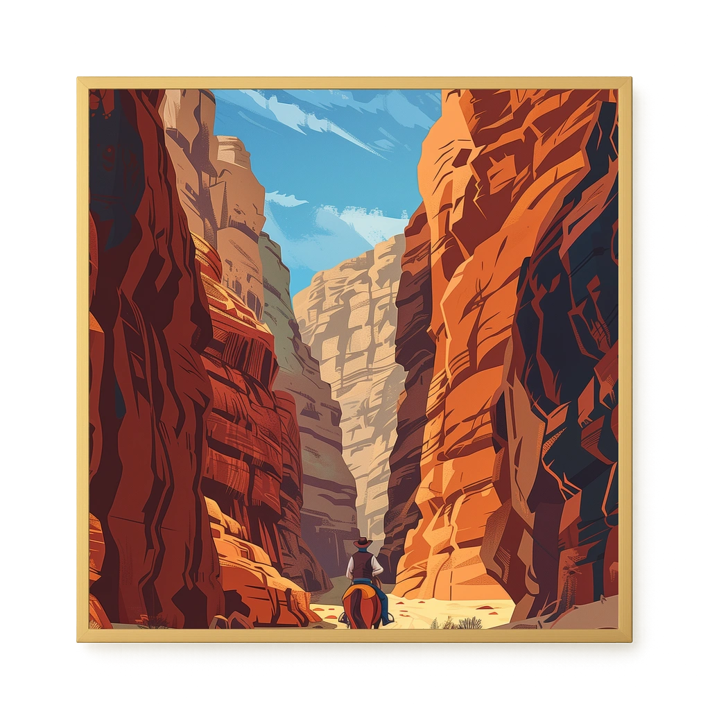 Rocky Canyon Canvas Wall Art