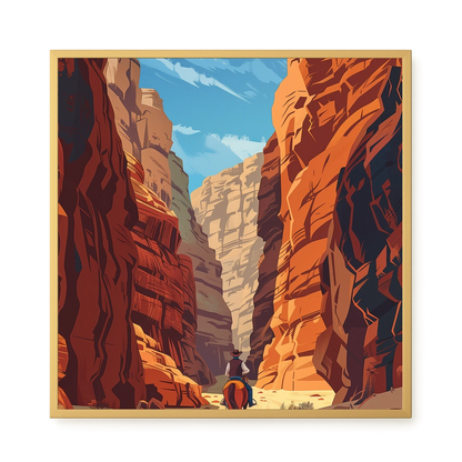Rocky Canyon Canvas Wall Art