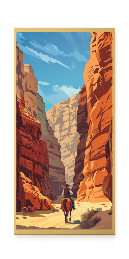 Rocky Canyon Canvas Wall Art