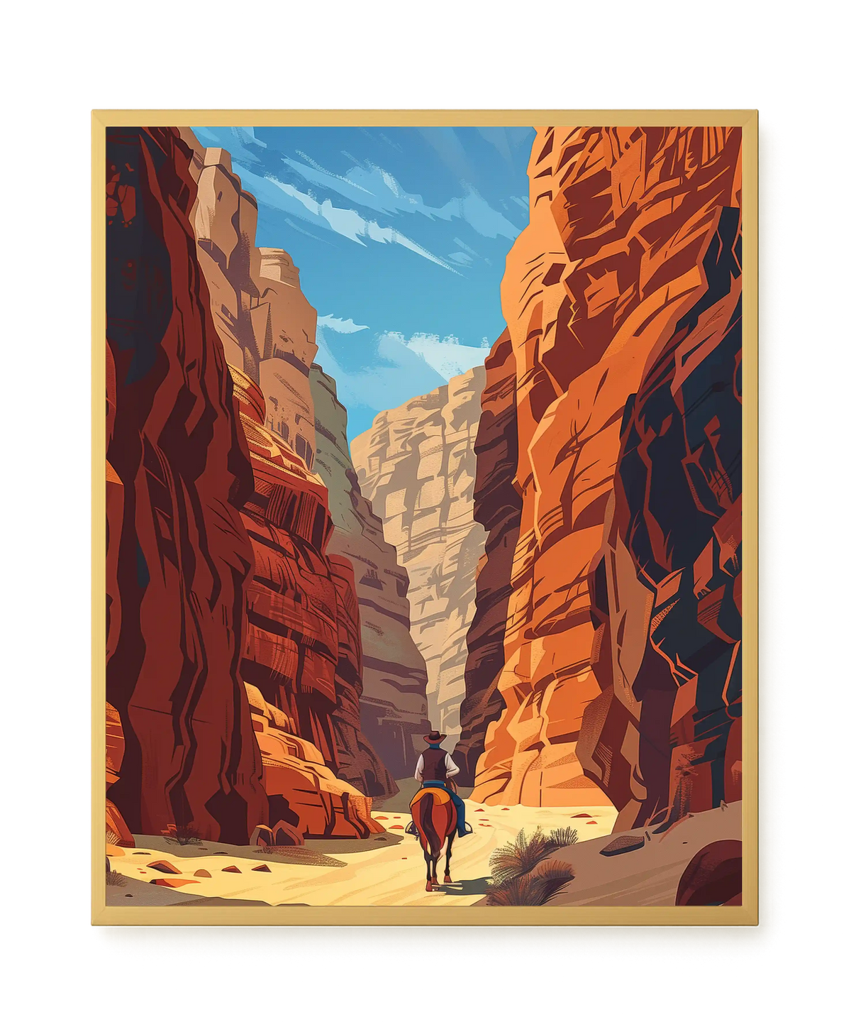 Rocky Canyon Canvas Wall Art