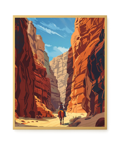 Rocky Canyon Canvas Wall Art