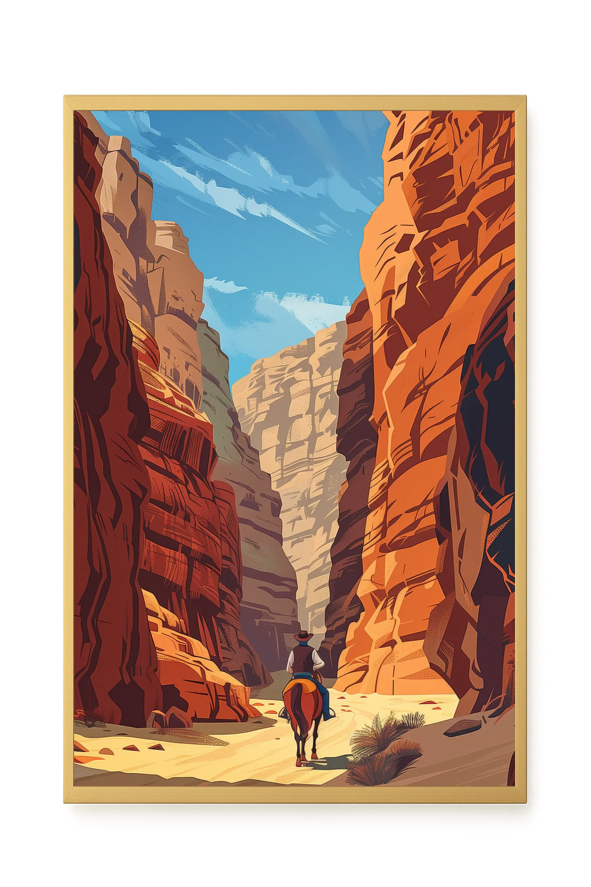 Rocky Canyon Canvas Wall Art