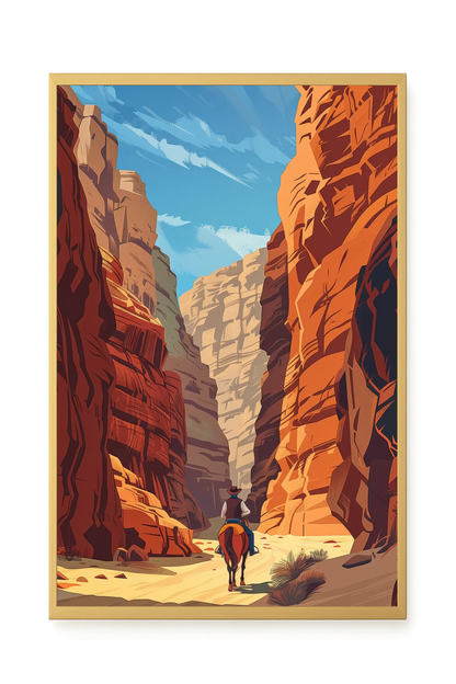 Rocky Canyon Canvas Wall Art