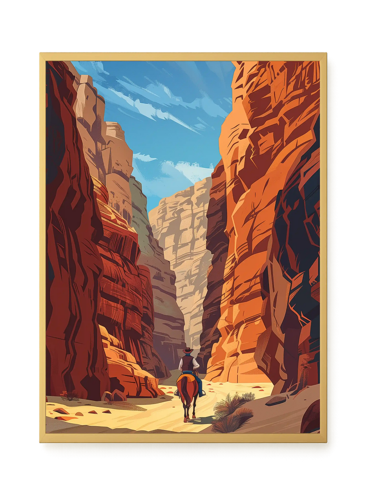 Rocky Canyon Canvas Wall Art