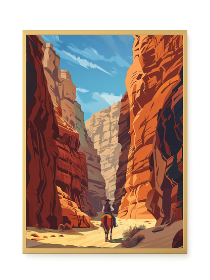 Rocky Canyon Canvas Wall Art