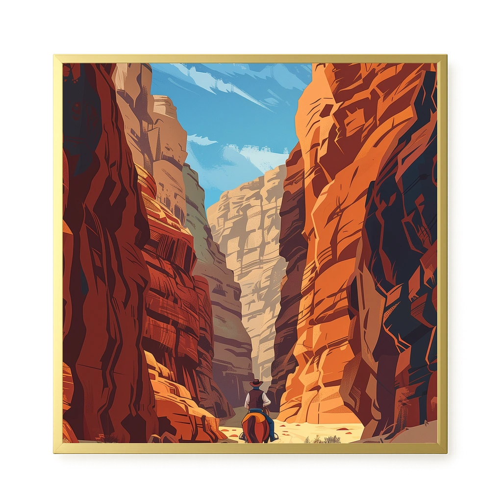 Rocky Canyon Canvas Wall Art