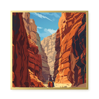 Rocky Canyon Canvas Wall Art