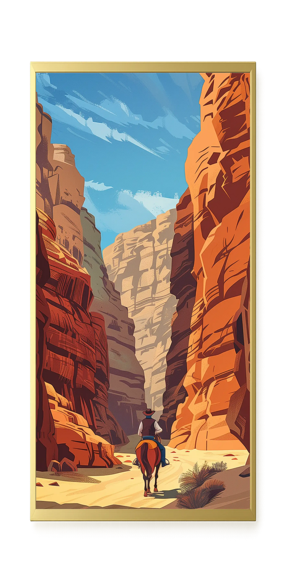 Rocky Canyon Canvas Wall Art