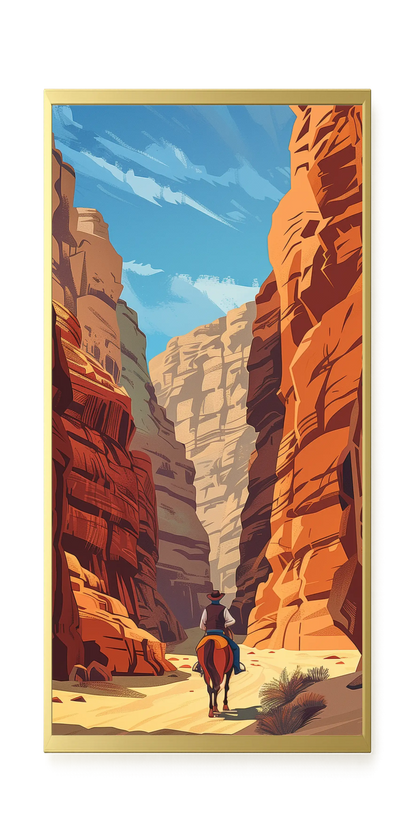 Rocky Canyon Canvas Wall Art