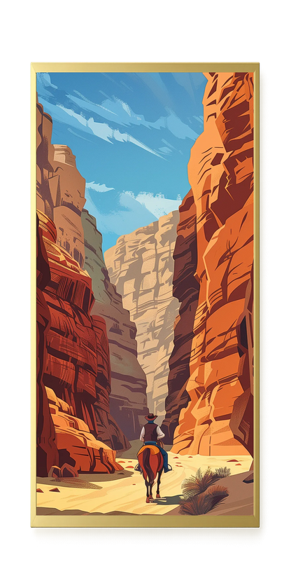 Rocky Canyon Canvas Wall Art
