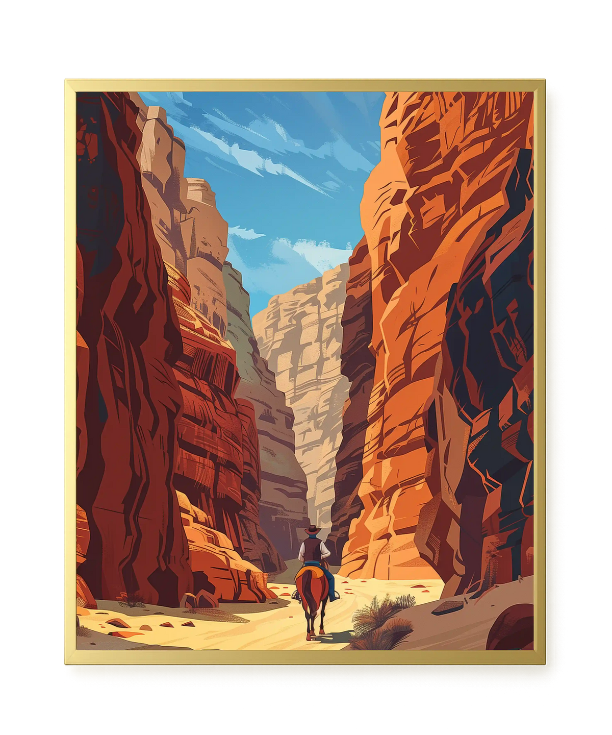 Rocky Canyon Canvas Wall Art